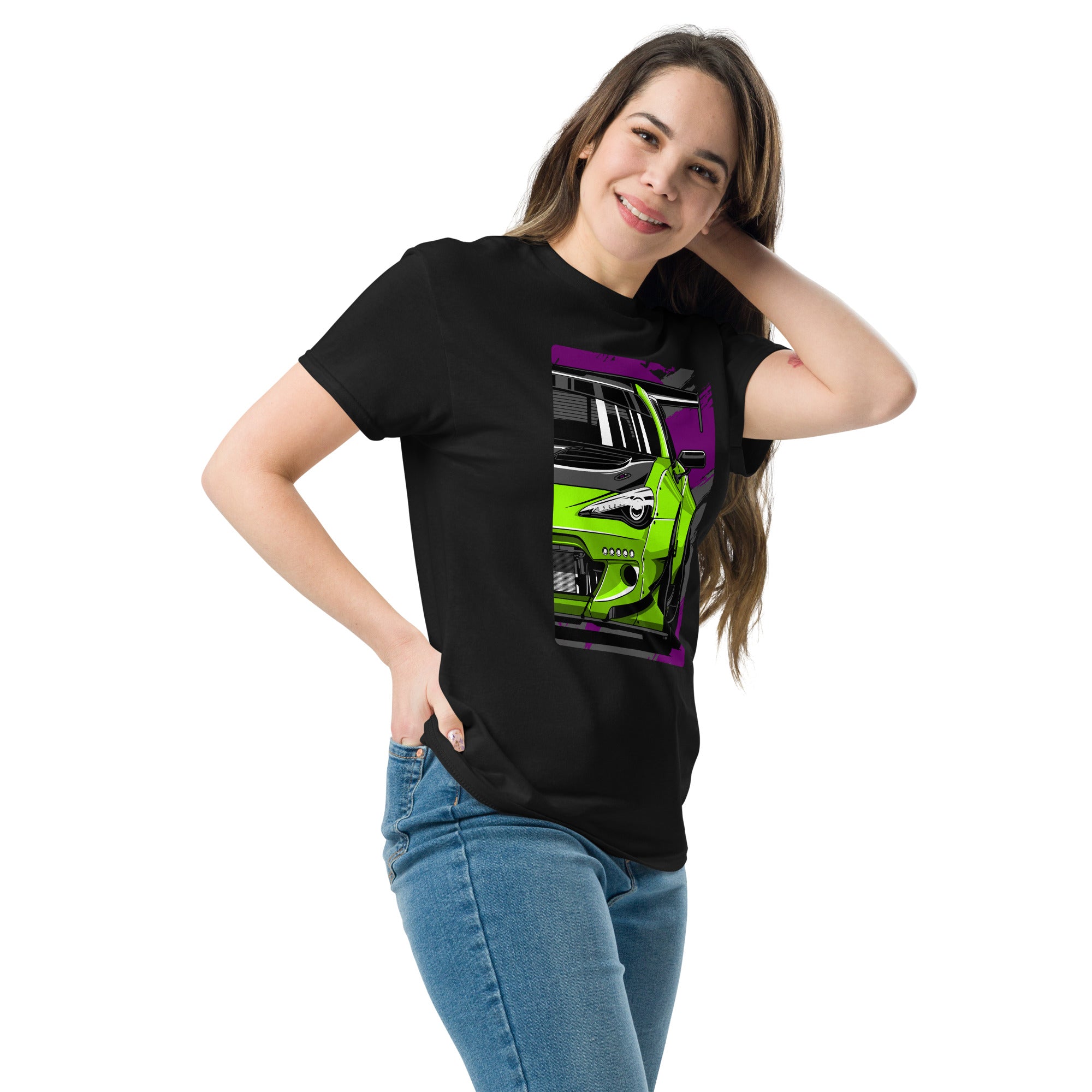 Subaru BRZ Graphic T-Shirt | AMPD featuring a vibrant design on a black fabric