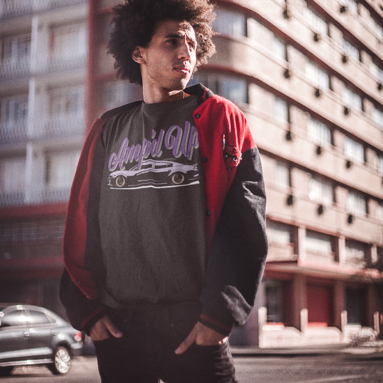 Amp'd Up Dark Purple Charger T-Shirt - Amp'd Up Custom