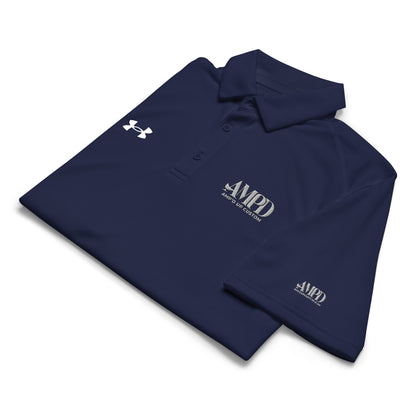 Amp'd Up Official Under Armour Men's Polo in Navy Blue with Logo for Stylish Comfort