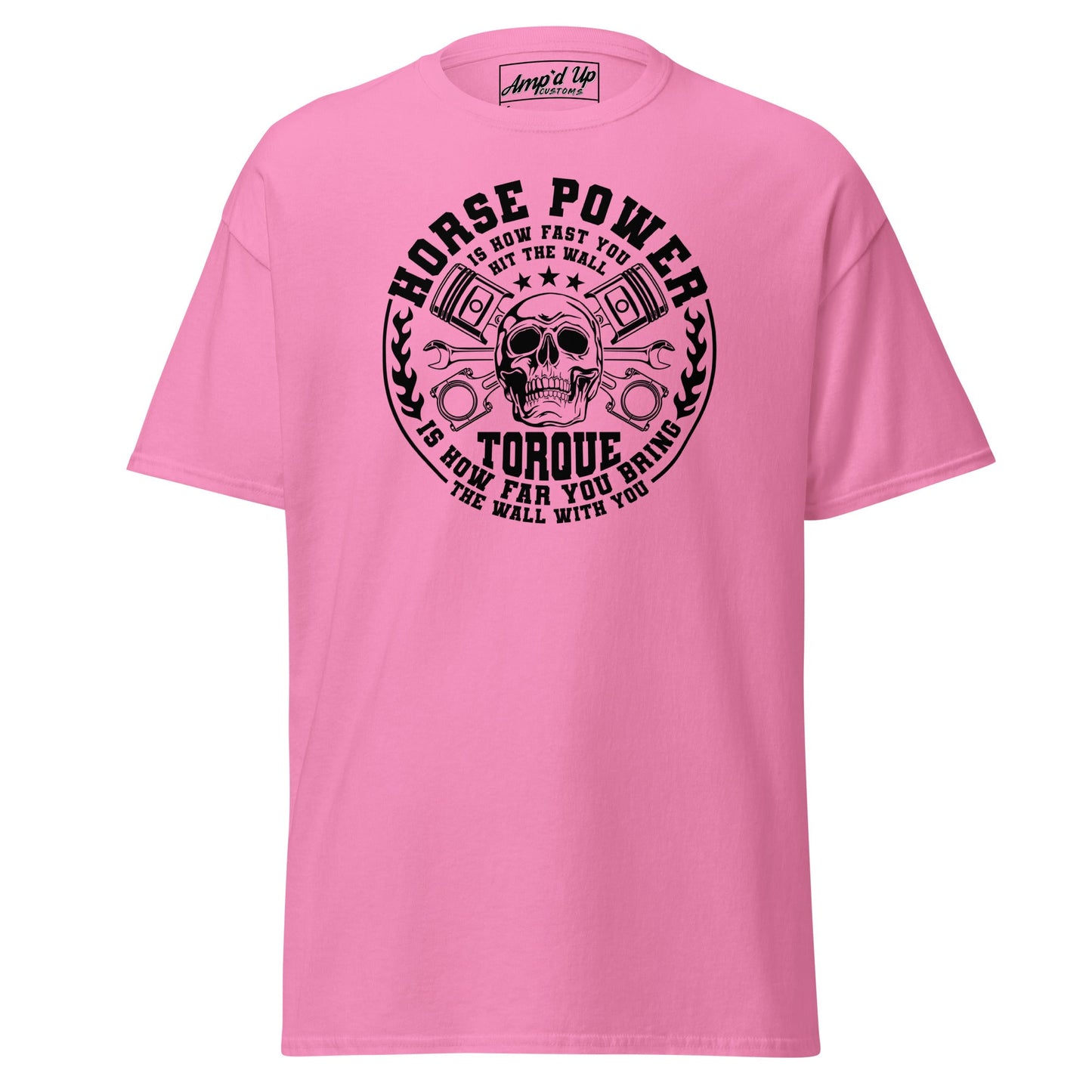 Horse Power And Brick Wall T-Shirt - Amp'd Up Custom