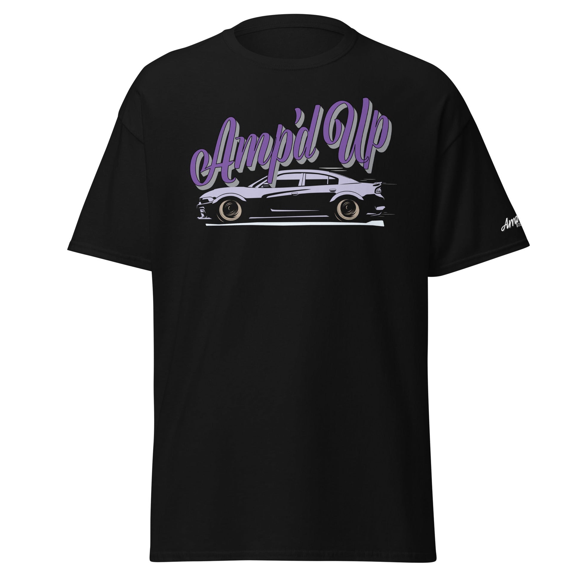 Amp'd Up Dark Purple Charger T-Shirt - Amp'd Up Custom