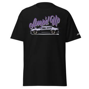 Amp'd Up Dark Purple Charger T-Shirt - Amp'd Up Custom