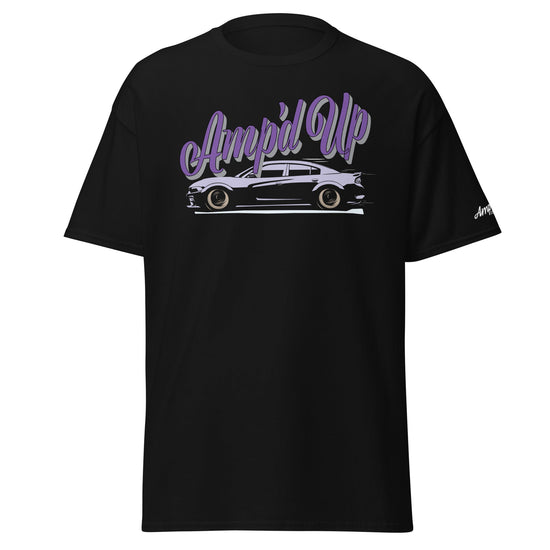 Amp'd Up Dark Purple Charger T-Shirt - Amp'd Up Custom