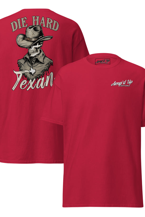 Die Hard Texan T-Shirt (back illustration) - Amp'd Up Custom