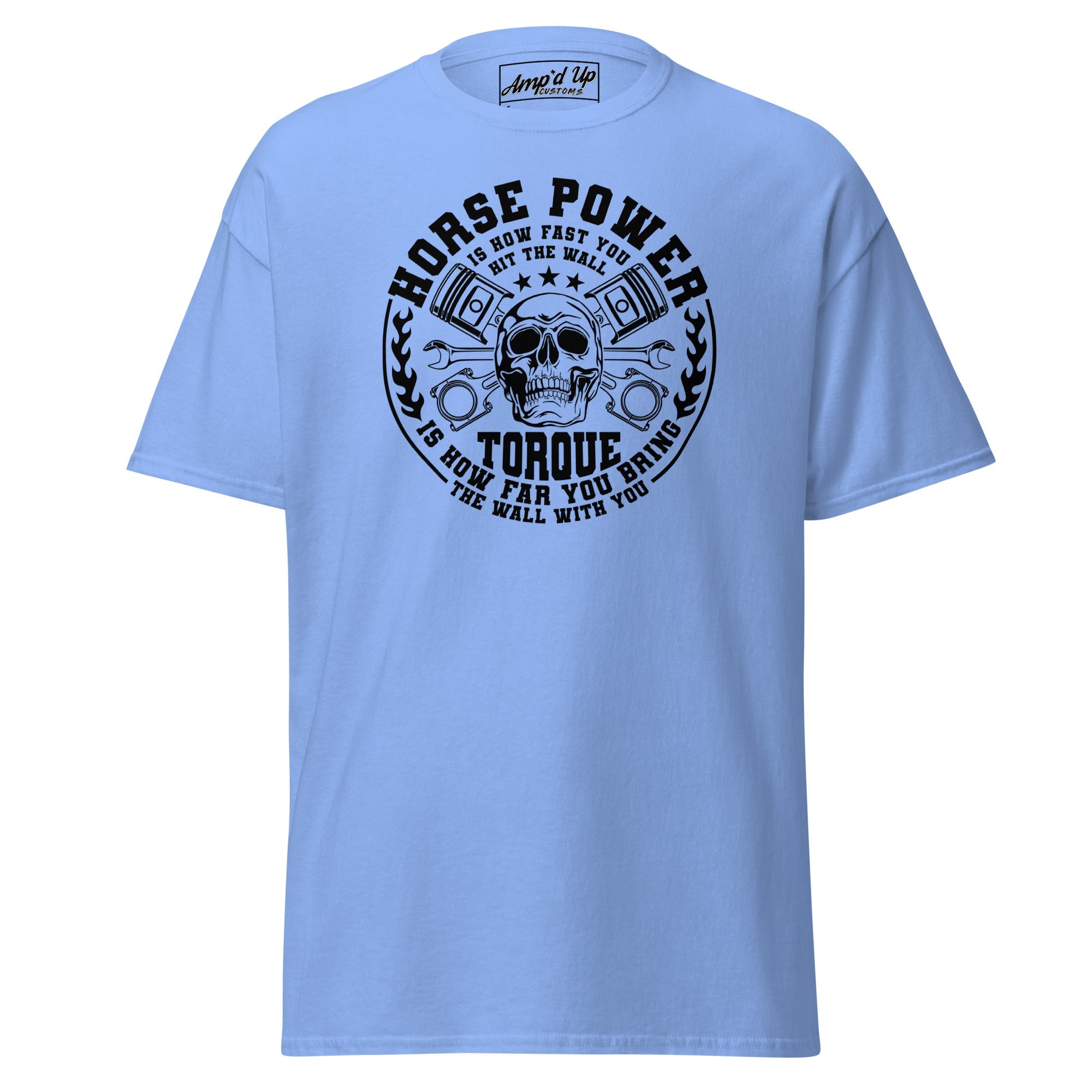 Horse Power And Brick Wall T-Shirt - Amp'd Up Custom