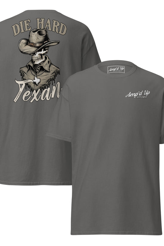 Die Hard Texan T-Shirt (back illustration) - Amp'd Up Custom