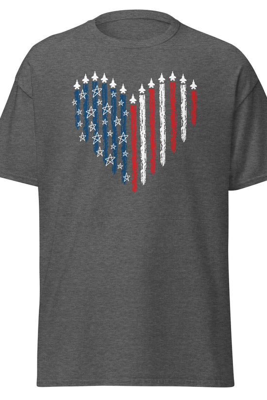 Fighter Jet American T-Shirt - Amp'd Up Custom