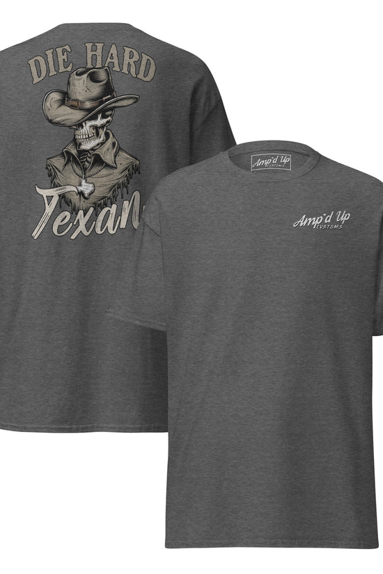 Die Hard Texan T-Shirt (back illustration) - Amp'd Up Custom