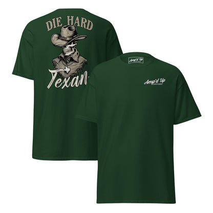 Die Hard Texan T-Shirt (back illustration) - Amp'd Up Custom