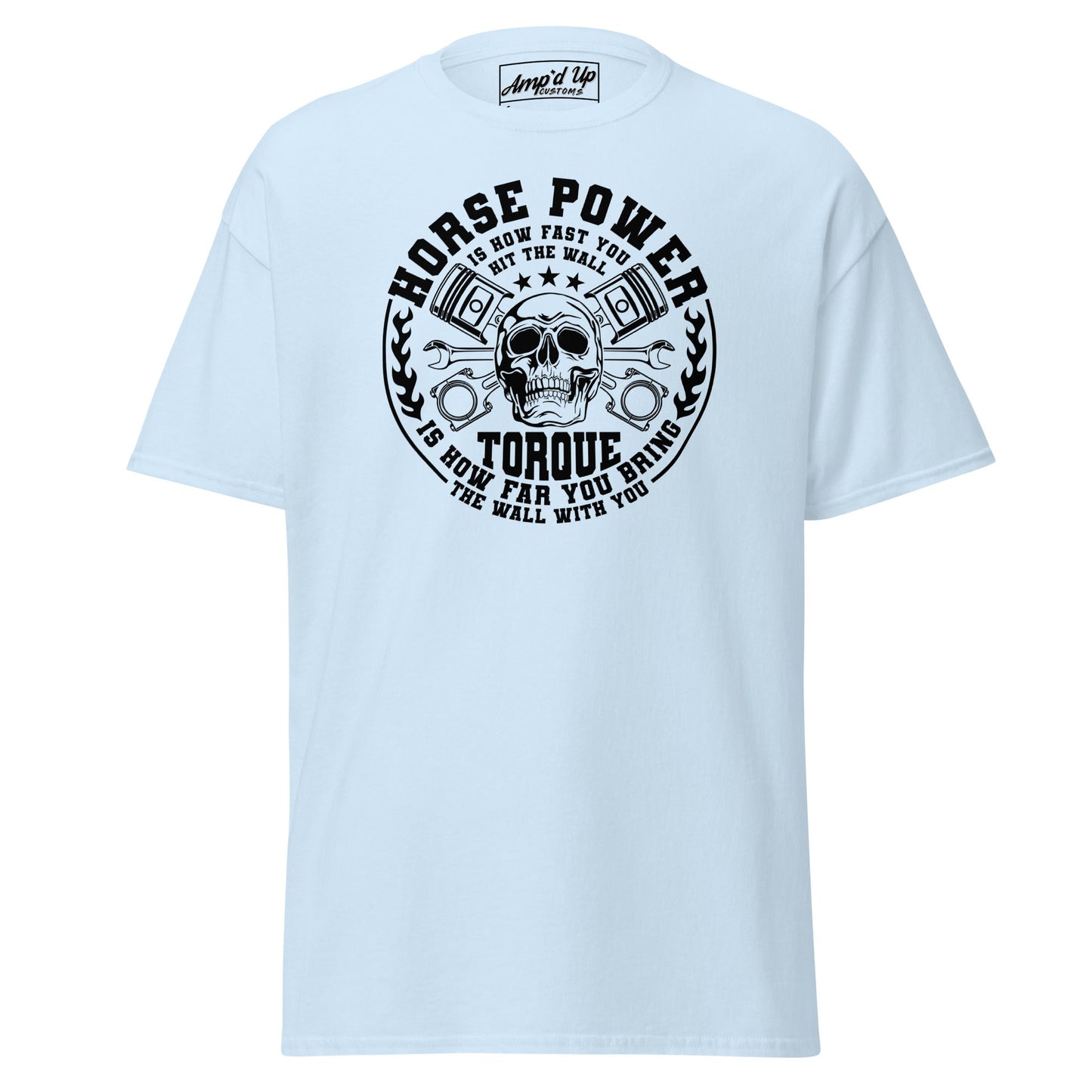 Horse Power And Brick Wall T-Shirt - Amp'd Up Custom