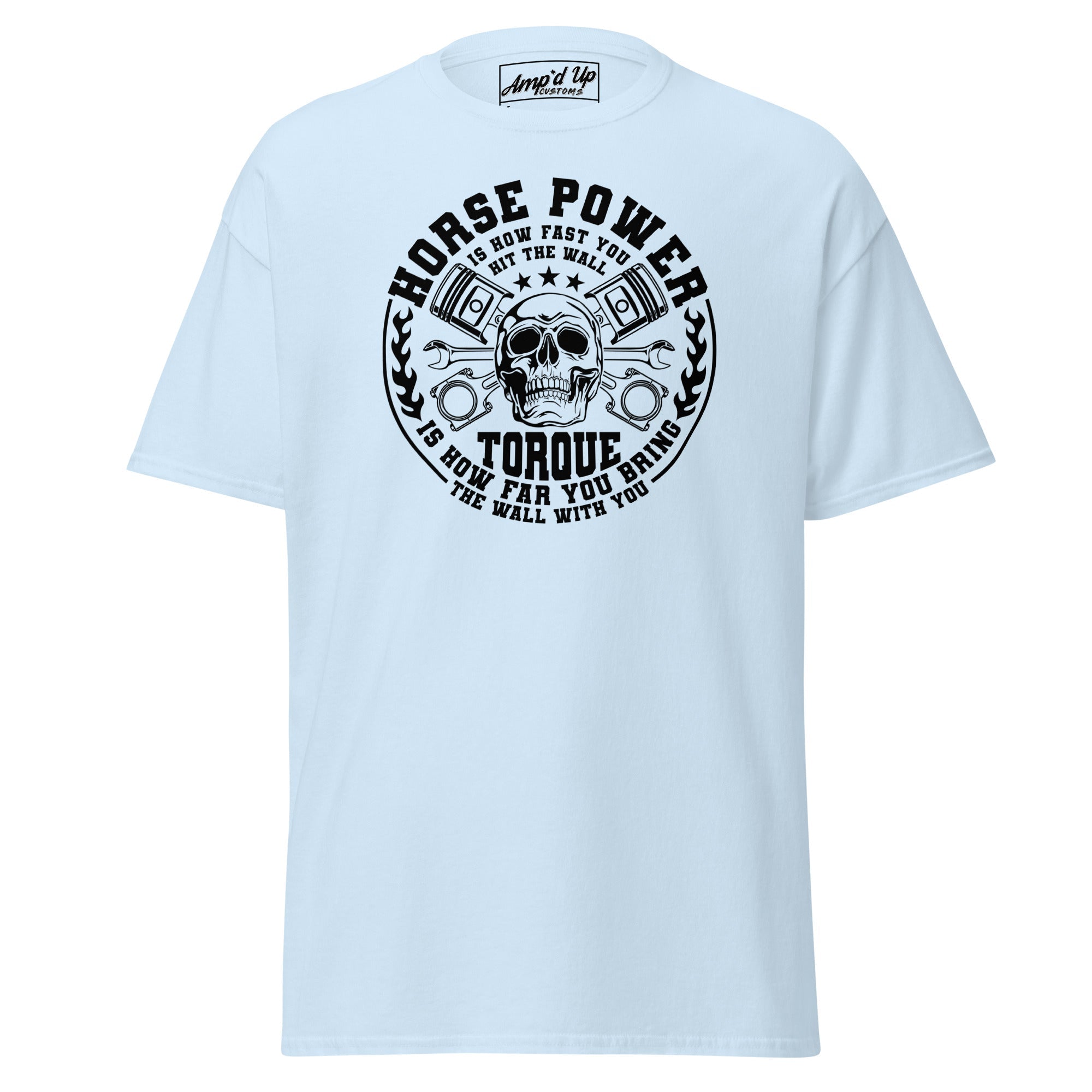Horse Power And Brick Wall T-Shirt - Amp'd Up Custom