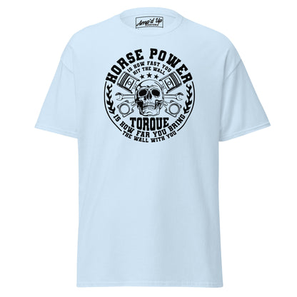 Horse Power And Brick Wall T-Shirt - Amp'd Up Custom
