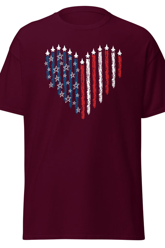 Fighter Jet American T-Shirt - Amp'd Up Custom