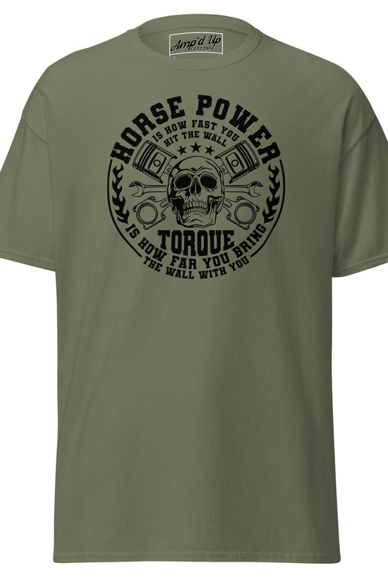 Horse Power And Brick Wall T-Shirt - Amp'd Up Custom