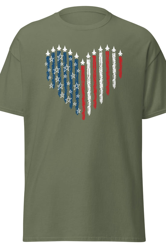 Fighter Jet American T-Shirt - Amp'd Up Custom