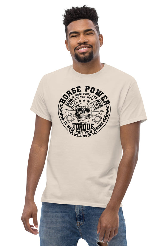 Horse Power And Brick Wall T-Shirt - Amp'd Up Custom