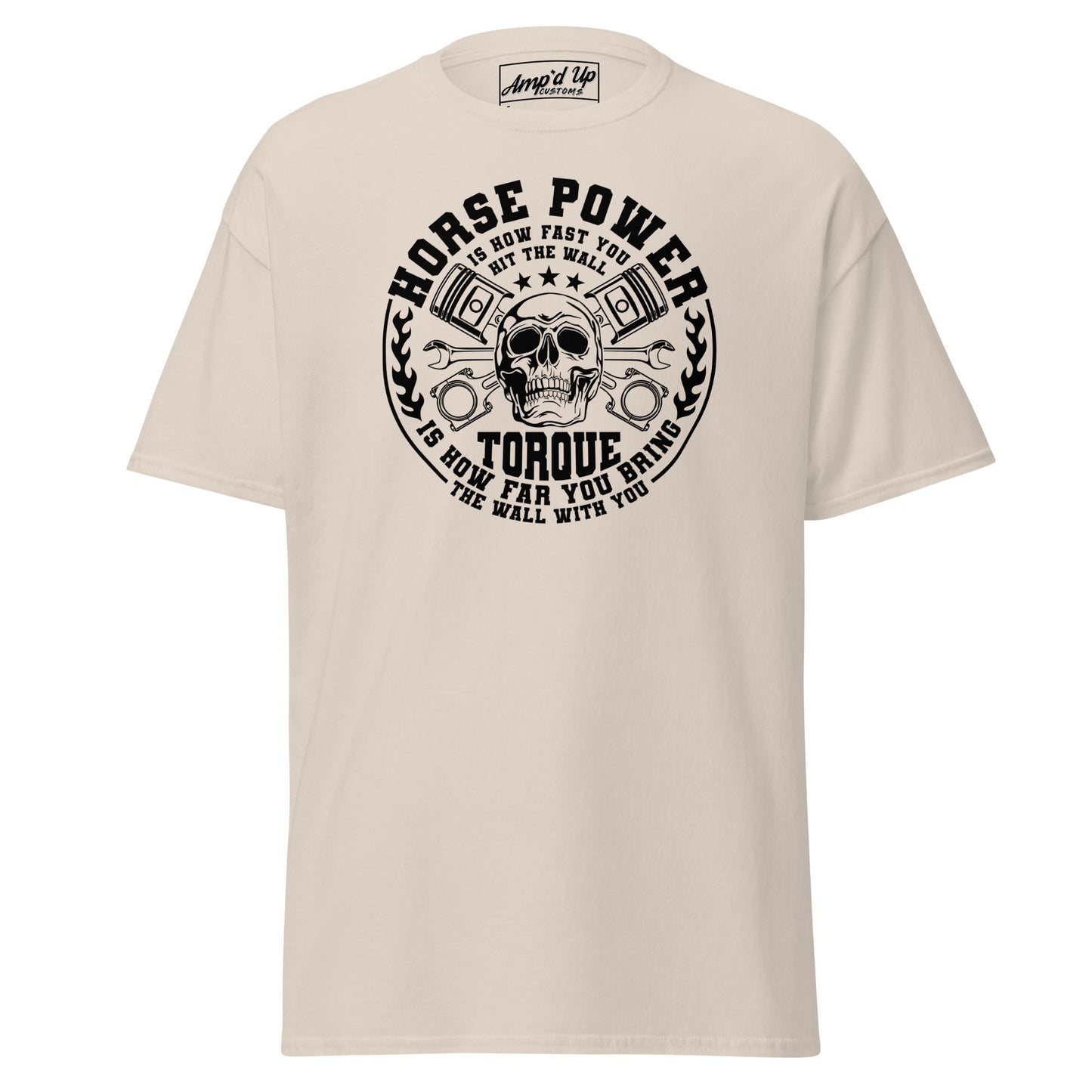 Horse Power And Brick Wall T-Shirt - Amp'd Up Custom