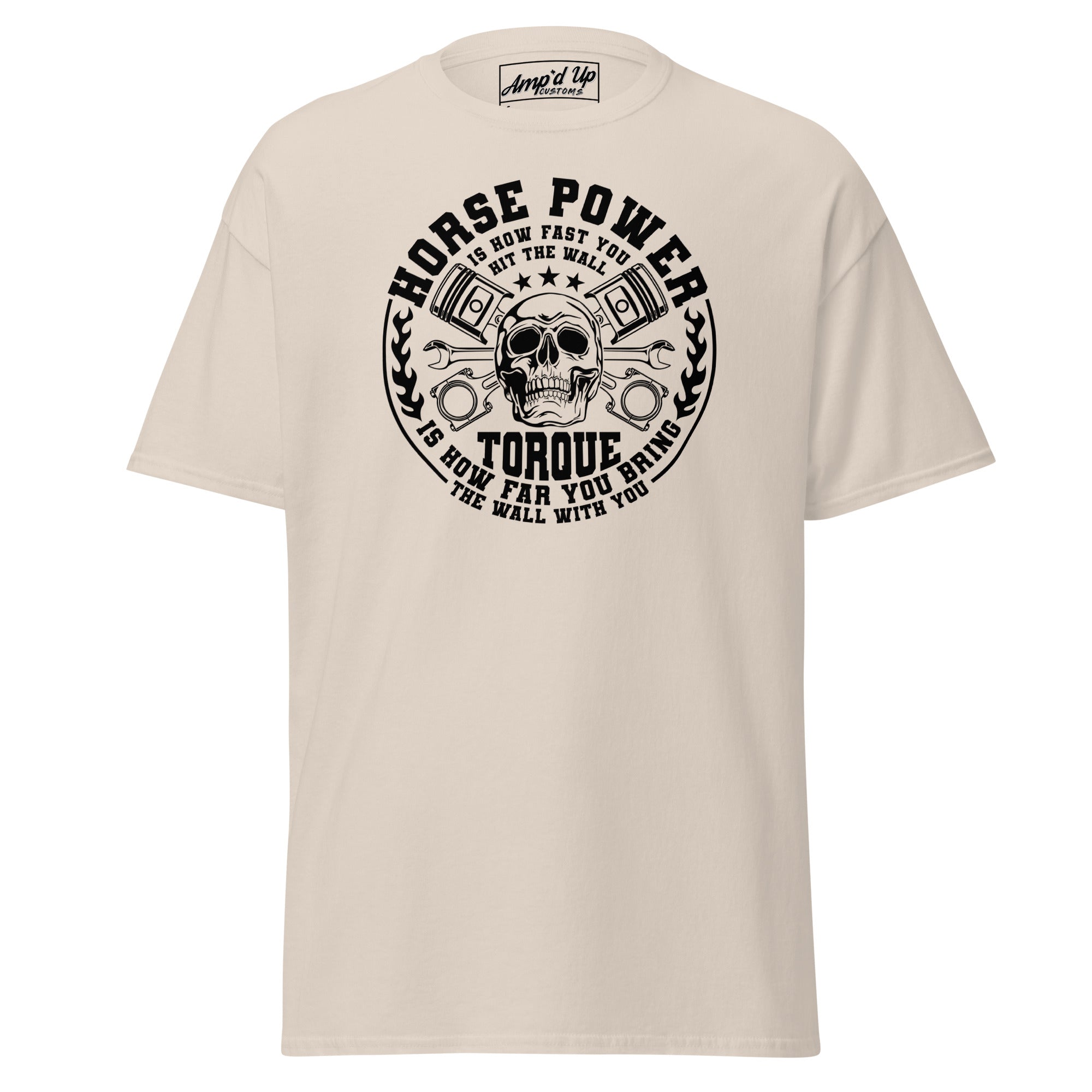 Horse Power And Brick Wall T-Shirt - Amp'd Up Custom
