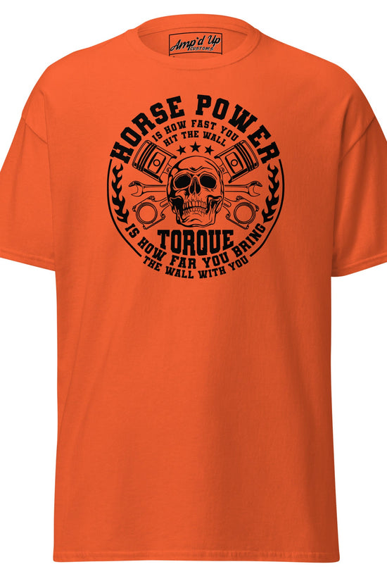 Horse Power And Brick Wall T-Shirt - Amp'd Up Custom