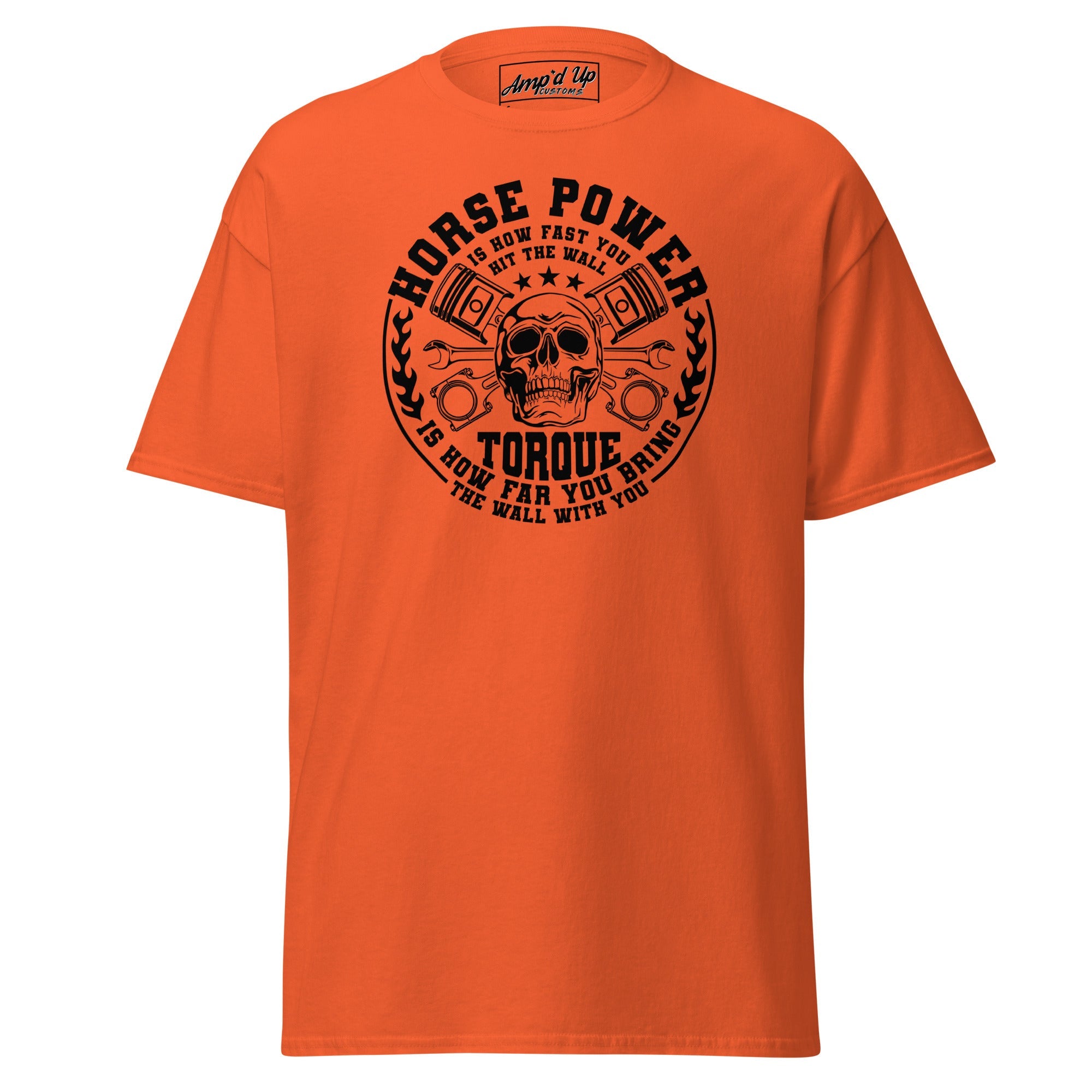 Horse Power And Brick Wall T-Shirt - Amp'd Up Custom