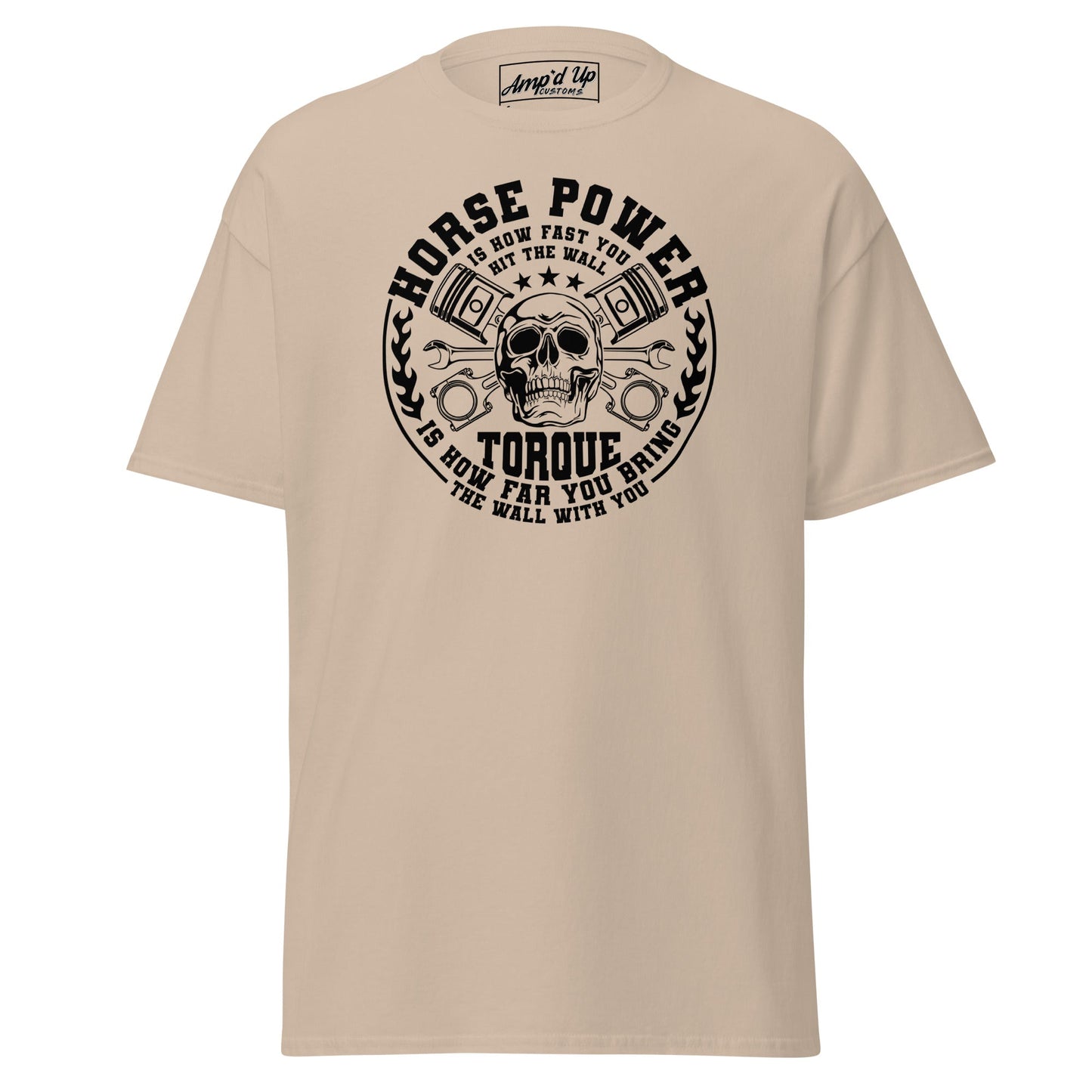Horse Power And Brick Wall T-Shirt - Amp'd Up Custom
