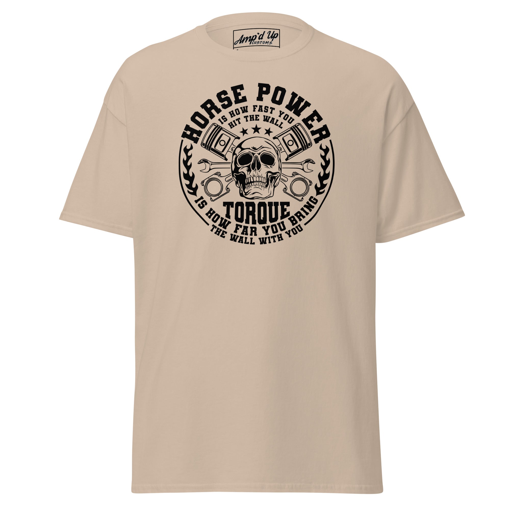 Horse Power And Brick Wall T-Shirt - Amp'd Up Custom