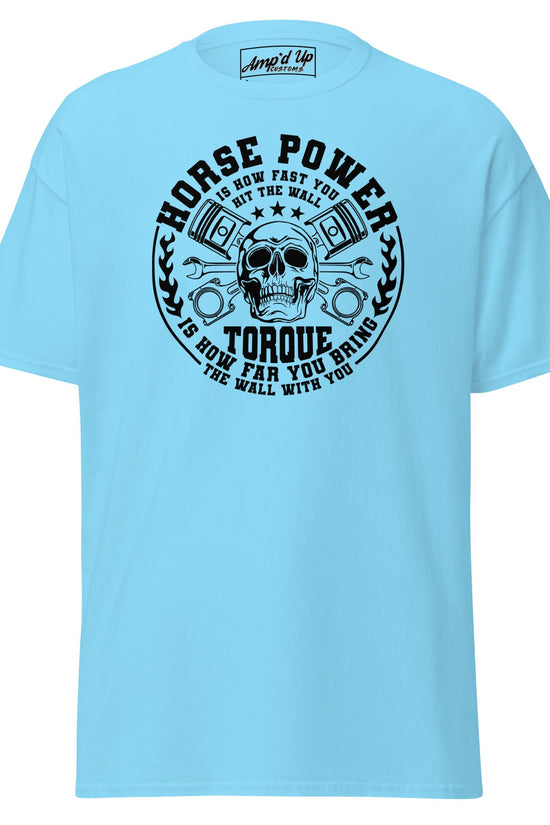 Horse Power And Brick Wall T-Shirt - Amp'd Up Custom
