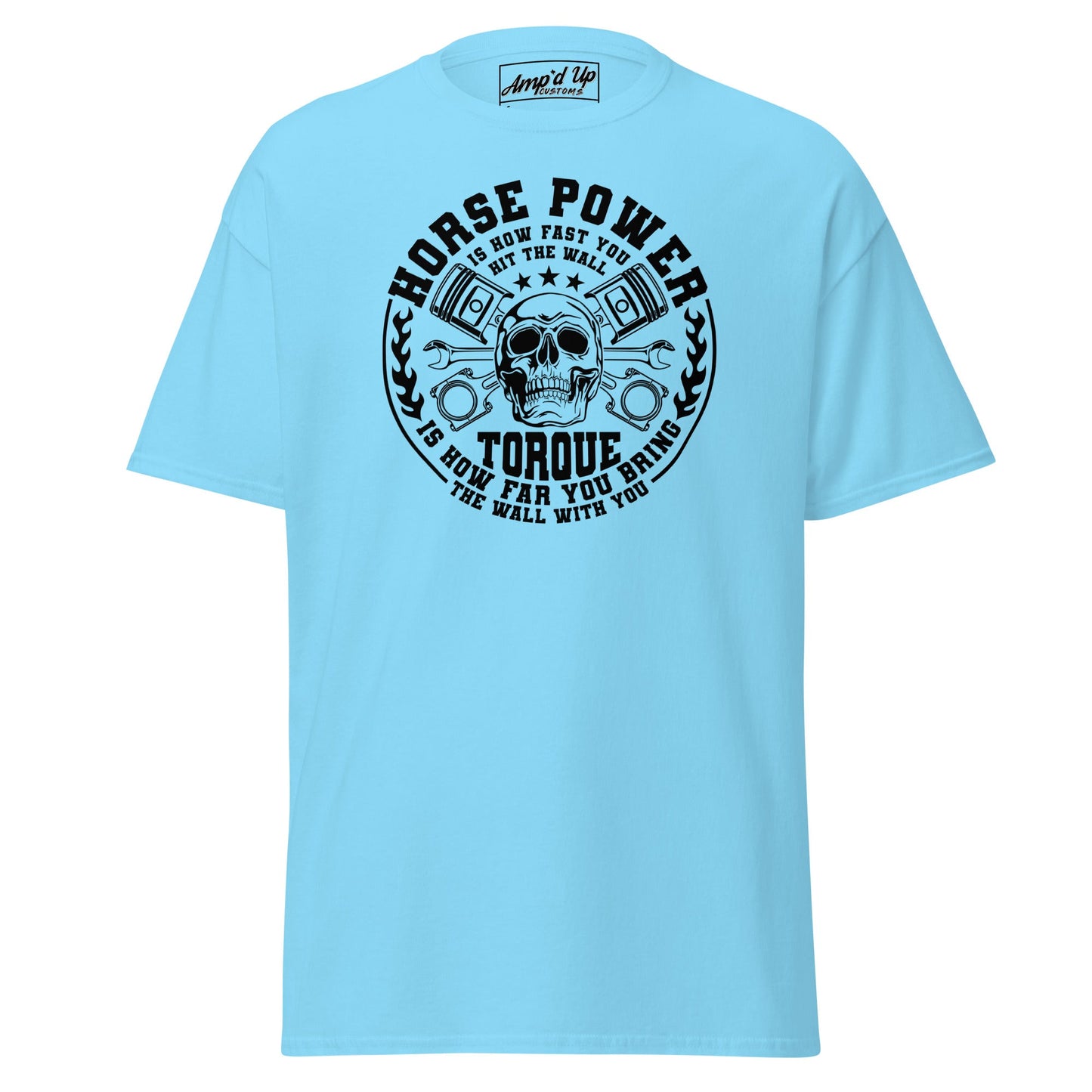 Horse Power And Brick Wall T-Shirt - Amp'd Up Custom