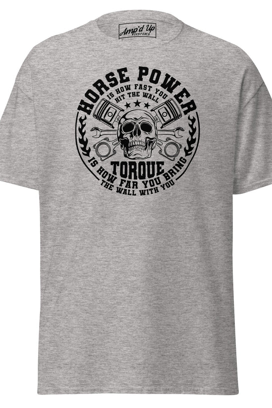 Horse Power And Brick Wall T-Shirt - Amp'd Up Custom