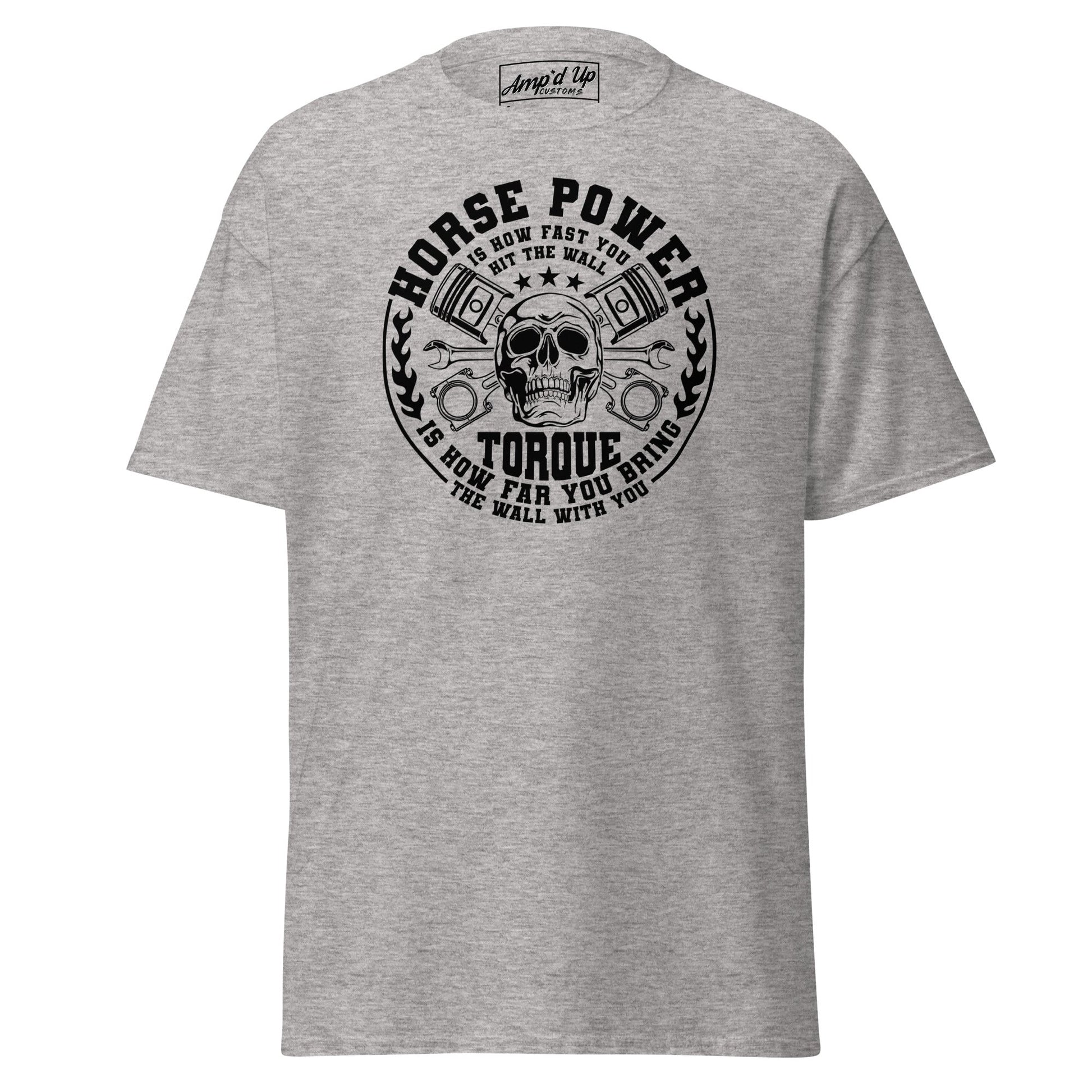 Horse Power And Brick Wall T-Shirt - Amp'd Up Custom