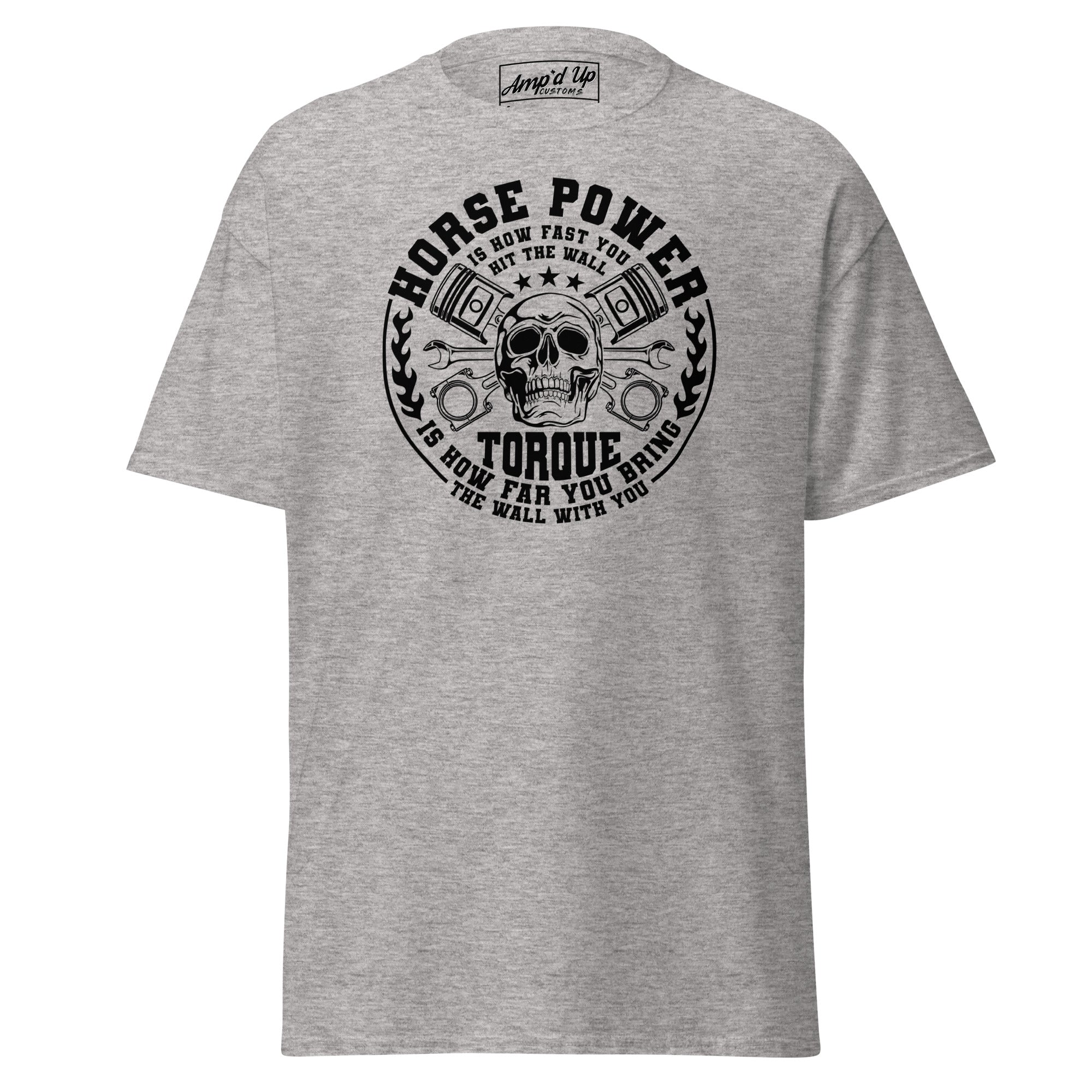 Horse Power And Brick Wall T-Shirt - Amp'd Up Custom