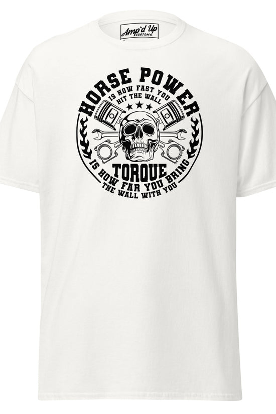 Horse Power And Brick Wall T-Shirt - Amp'd Up Custom