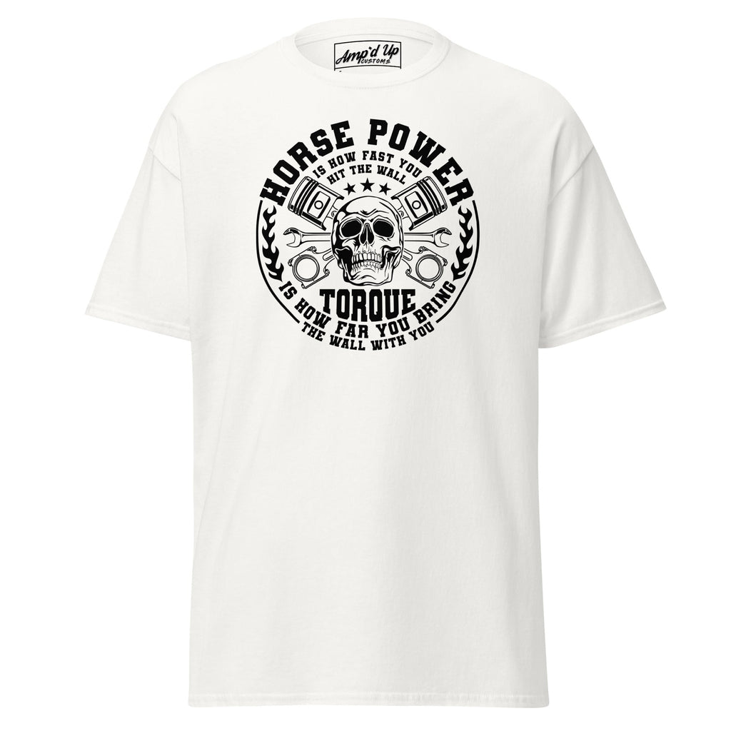 Horse Power And Brick Wall T-Shirt - Amp'd Up Custom