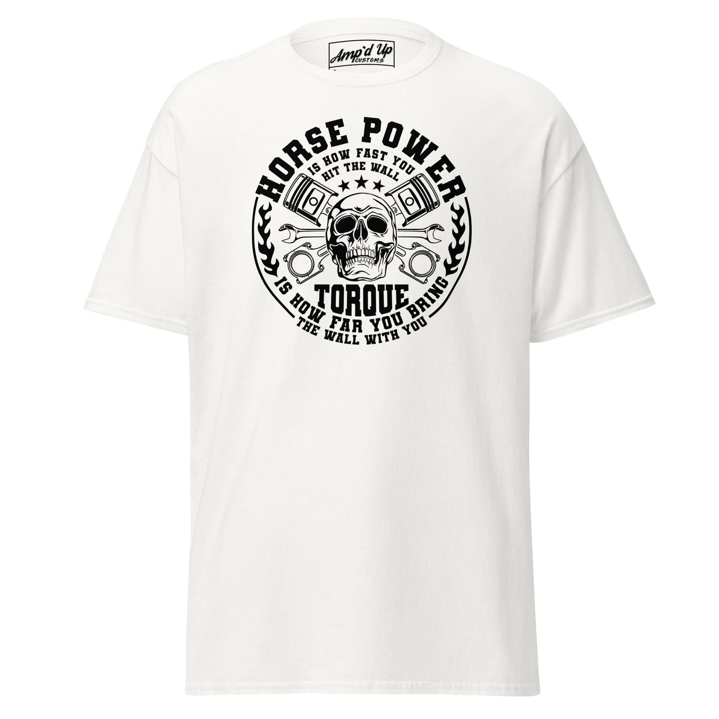 Horse Power And Brick Wall T-Shirt - Amp'd Up Custom