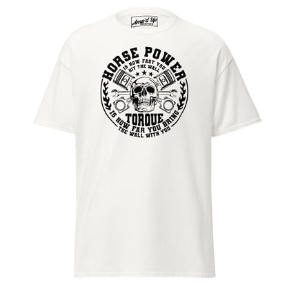 Horse Power And Brick Wall T-Shirt - Amp'd Up Custom