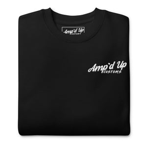 Amp'd Up Classic Sweatshirt (small logo) - Amp'd Up Custom