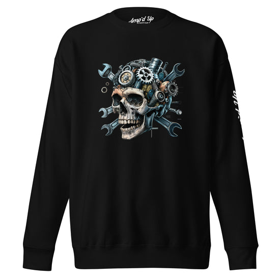 Skull Mechanic Sweatshirt - Amp'd Up Custom