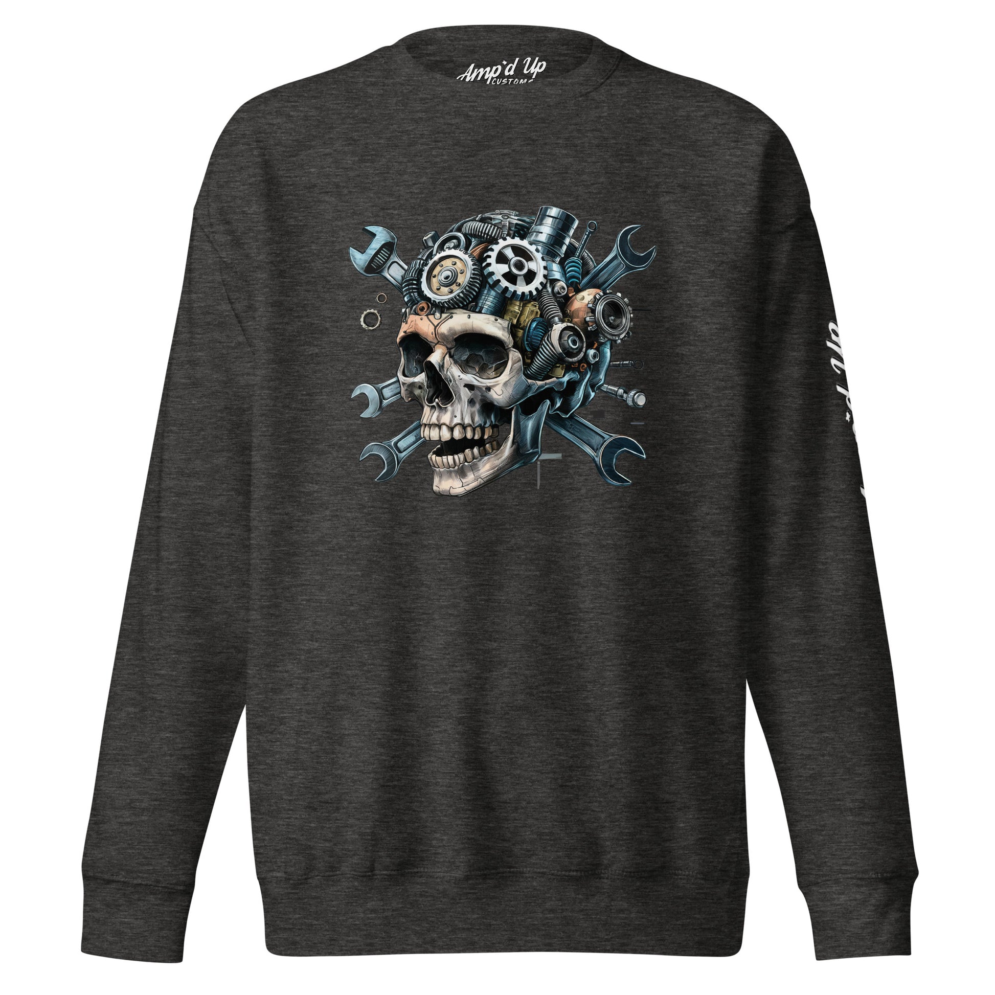 Skull Mechanic Sweatshirt - Amp'd Up Custom