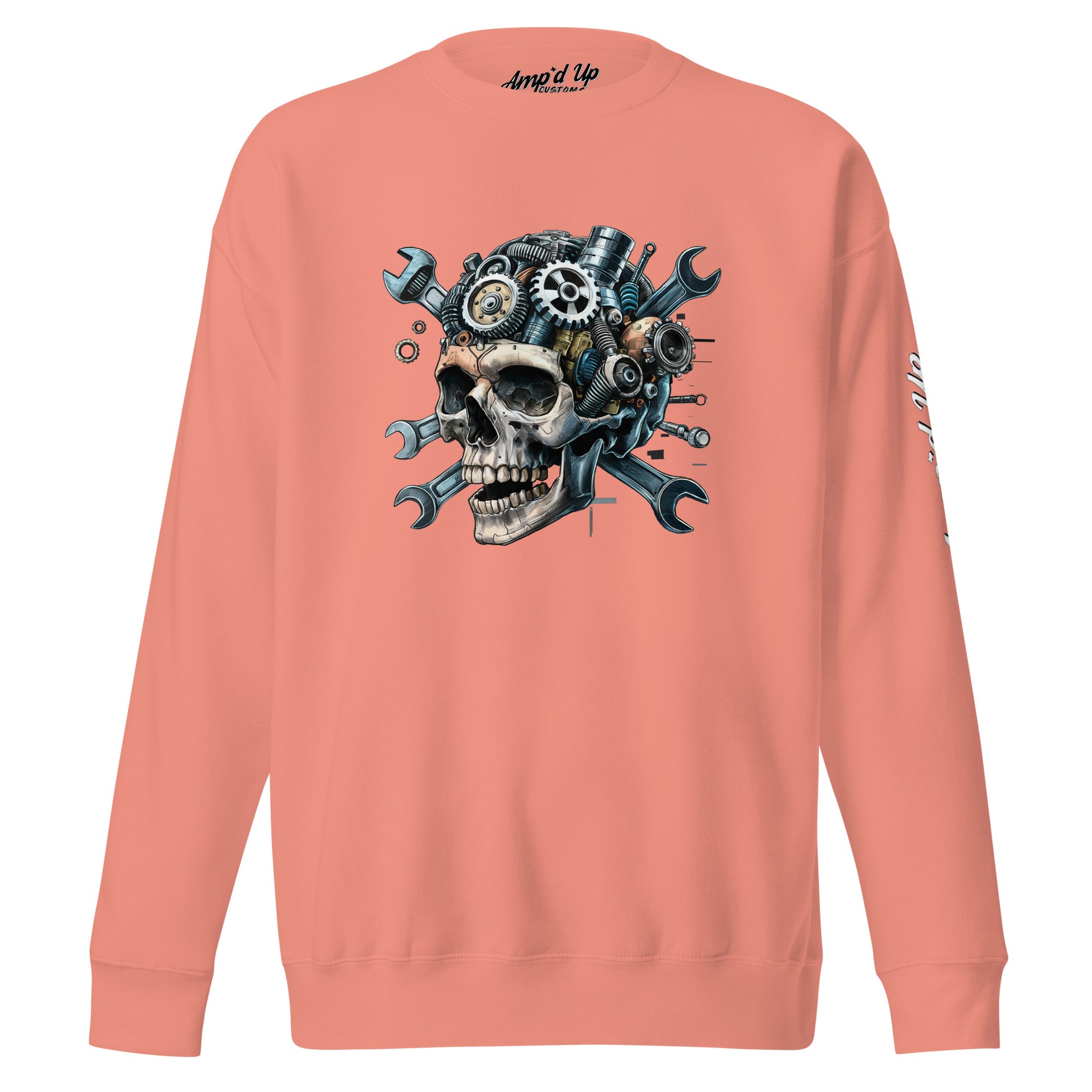 Skull Mechanic Sweatshirt - Amp'd Up Custom