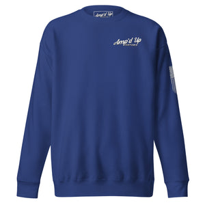 Amp'd Up Classic Sweatshirt (small logo) - Amp'd Up Custom